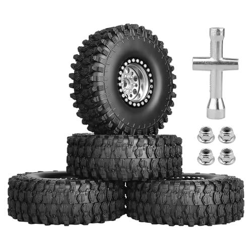 Roues 1.9 Beadlock pneus boue pour Axial SCX10 II Traxxas TRX4 Redcat Gen 8 1/10