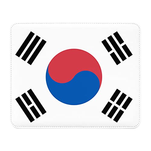 Fabulous Tapis de Souris Simili Cuir Drapeau Coree du Sud Football Sport Equipe National (22 x 18 cm)