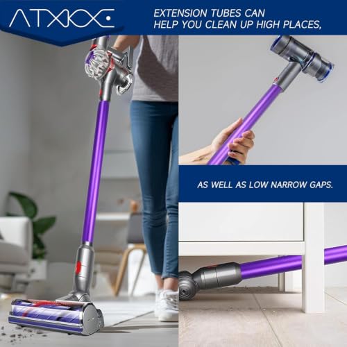 Image of ATXKXE Extension Wand Compatible with Dyson V10 Wand, Purple