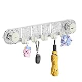 Vakuum-Saughaken, robuster Kleiderbügel, starker Saugnapf-Haken-Organizer für Handtücher, Utensilien, Zubehör, wasserdichtes, wiederverwendbares Design für den Einsatz in Privatwohnungen, Miethotels