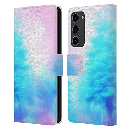 Étui portefeuille en cuir Samsung S23+ Haroulita Brumeuse