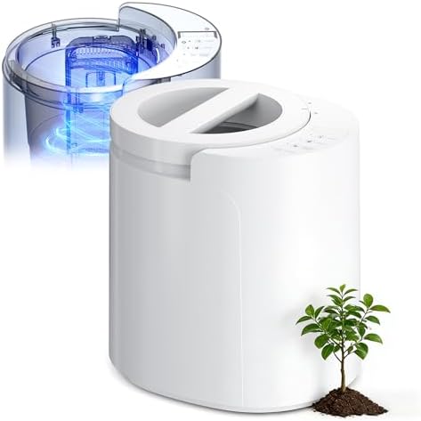 LUBBYGIM Electric Composter for Kitchen, 2.5L Smart Countertop Co...