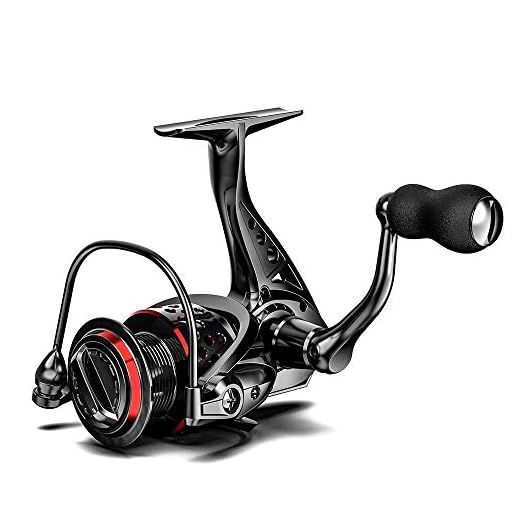 Ashconfish Spinning Reel, Saltwater Fishing Reels Spinning, Freshwater Fishing Reel, Sturdy CNC Aluminum Frame 8 Stainless Steel BB, 5.0:1 Gear Ratio, Come with 109 yds of Braided Line