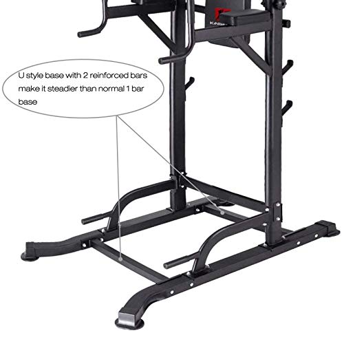 K KiNGKANG Power Tower Adjustable Height Multi-Function Home Strength Training Fitness Workout Station, T056