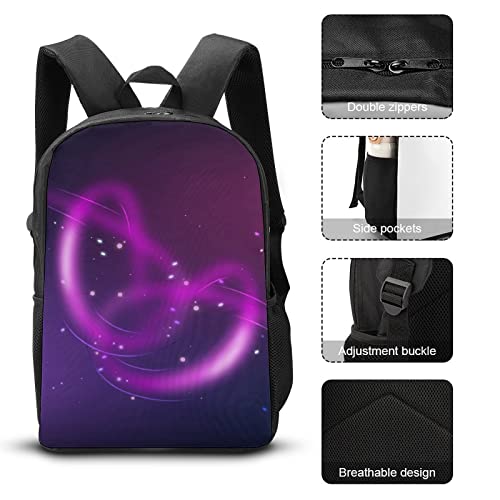 Sac à dos scolaire violet 17 pouces : finis les cahiers cornés et le mal de dos