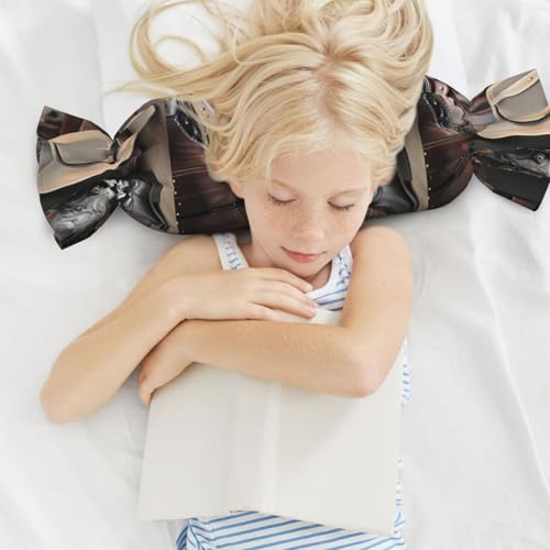 Almohada de espuma viscoelástica negra tamaño único miniatura 6