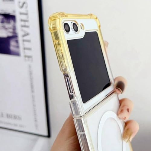 Coque Samsung Z Flip 5 ENILSA Violet Rose Magsafe Transparente
