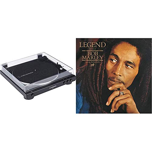 Audio-Technica LP60XBT Platine Vinyle sans Fil À ENTRAÎNEMENT par Courroie Automatique - Noir & Legend Cover