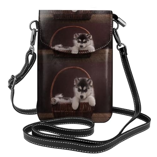 Porte-téléphone femme husky en cuir PU pour ranger toutes vos cartes