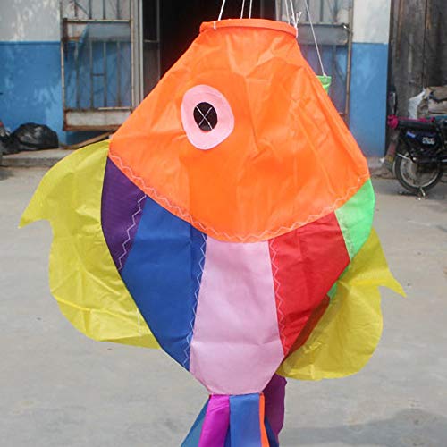 Shuohu Cute Carp Fish Kite for Kids Adults,Windsock Direction Flag Outdoor Flying Game Accessory - Random Color