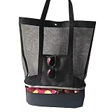 ✔ IMPERMEABLE Y SECO RÁPIDAMENTE: Se seca rápidamente y la arena cae a través de la malla para que no se ensucie cuando llegue a casa. Bolsas de almuerzo reutilizables con aislamiento.Con capa de aislamiento o capa de almacenamiento en frío, puede disfrutar de la frescura de los alimentos cuando sale.