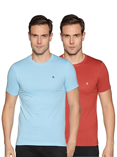 Image of Dollar Cotton Rich Fabric Solid Men's T-Shirt | Chest Logo Branding | Wide Array of Attractive Colours