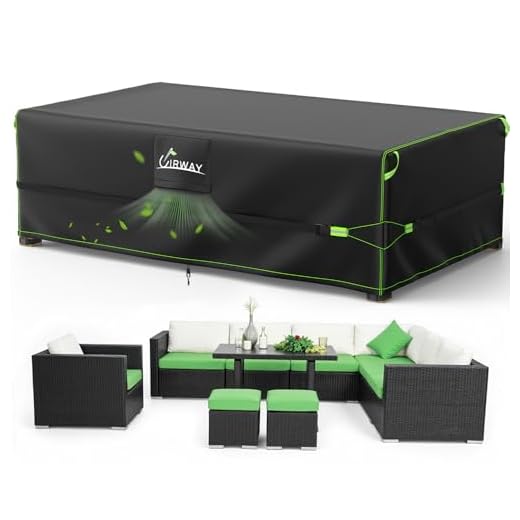 UIRWAY 600D Rectangular Furniture Cover