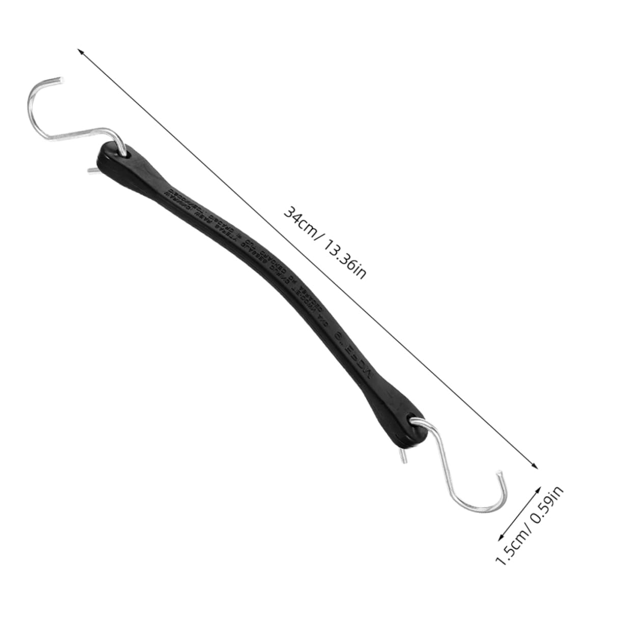 SOESFOUFU 2pcs Bungee Cord Truck Accessories Moving Straps Boat Tarp Straps Heavy Duty Tarp Strap Elastic Cords with Hooks Truck Tie Down Straps Tarp Straps Heavy Duty Rubber Black