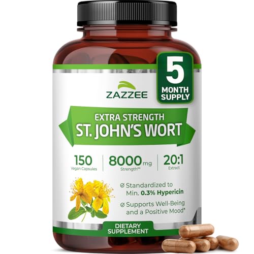Zazzee Extra Strength St. John’s Wort 20:1...