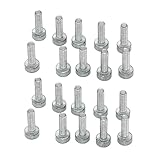 20Pcs Silver Iron Spline Screw Bolt T27 M5X18 Fit for STIHL Chainsaw Weed Eater Strimmer 9022 340 1010 Chainsaw Parts and Accessories,Chainsaw Accessories