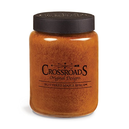 Crossroads Buttered Maple Syrup Scented 2-Wick Candle 26 Ounce