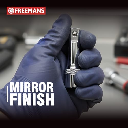 Image of FREEMANS 1 /2 inch Drive Socket Extension Bar - 75mm With CR-V Steel with Mirror Finish | Heavy Duty Socket Extension & Triple Chrome Plated Tool Use For Home & Industrial