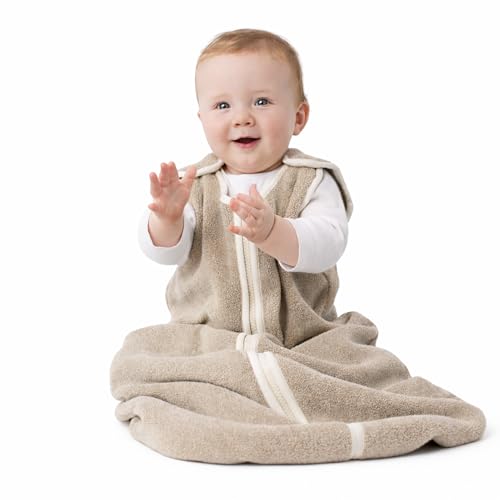 Image of Baby Deedee Sleep Nest Fleece - Baby Sleep Sack 1.2 TOG 18-36 Months, Comfort Sleeping Bag with Soft Polar Fleece & Patented Shoulder Snaps, Toddler Wearable Blanket for Boys & Girls, Mocha Heather
