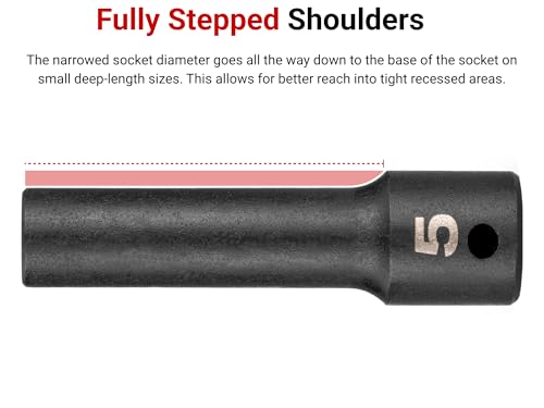 Image of TEKTON 1 /2 Inch Drive x 3 /8 Inch Deep 6-Point Socket | SHD23010