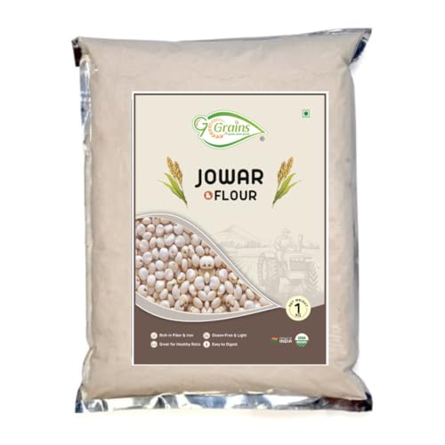 Image of Organic White Sorghum Flour (2Kg) /white Cholam /jovar /jonna /jola For Eating And Cooking By G7 Grains