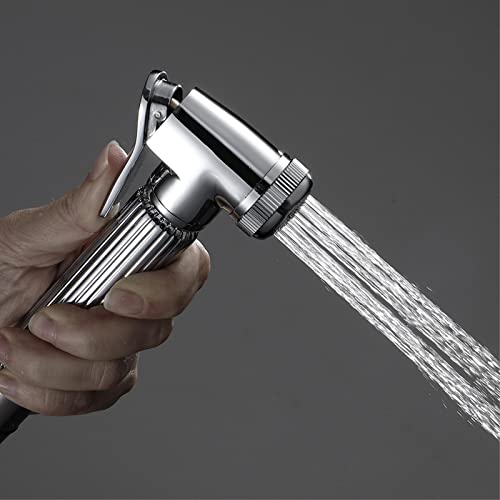Bidé de mano de latón cromado con manguera para ducha de wc 3