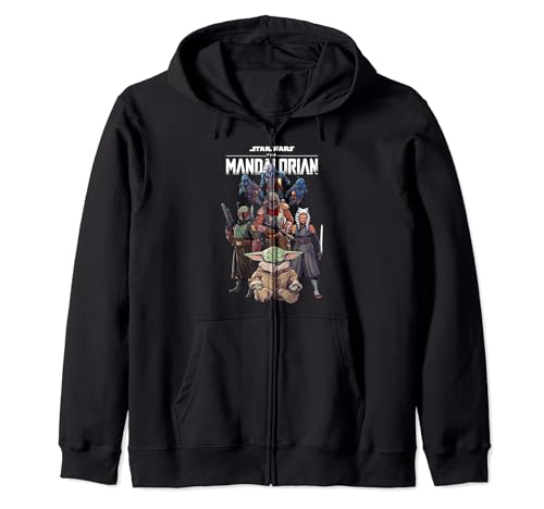 Star Wars The Mandalorian Group Shot Hoodie le cadeau idéal pour anniversaire de fan