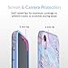 VELVET CAVIAR Compatible with iPhone XR Cases Marble for Girls & Women - Cute Protective Phone Case (Pink Iridescent Holographic Blue)
