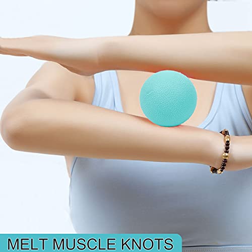 Image of WOVTE Pack of 3 Spiky Hard Massage Ball for Foot, Back, Muscle Soreness Lacrosse Balls