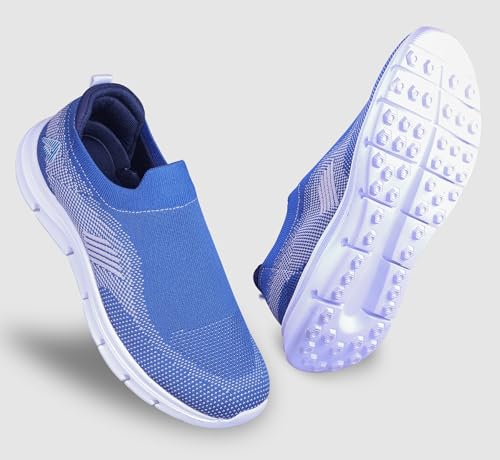 Image of Impakto FlexiSock Men's Walking Shoes | Lightweight & Breathable Casual Shoes | Slip-in Fit System for Hassle-Free Wear | Padded Insole | Anti-Skid EVA Outsole | Perfect for Casual Outfit