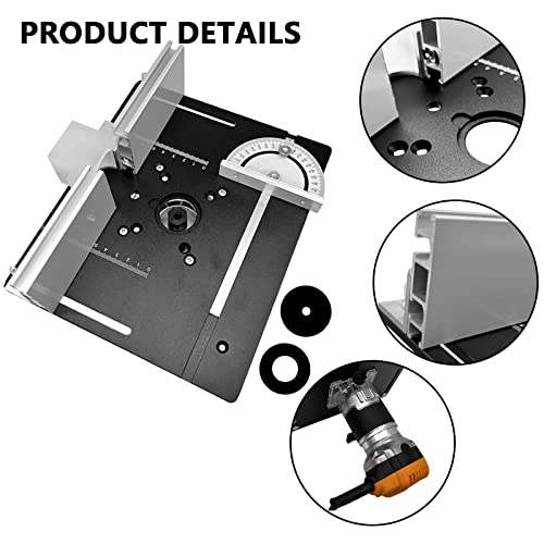 Router Lift, Router Table for Routers with Set 3 Router Table Insert ...