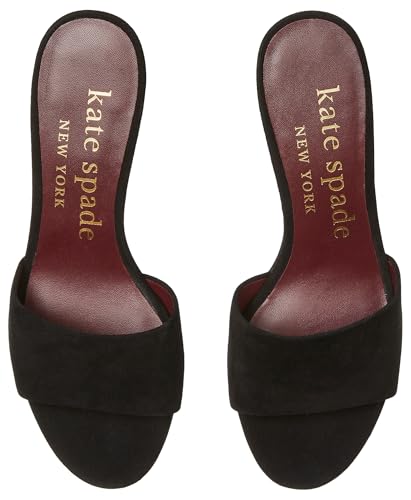 kate spade new york Women's Polished Slide Sandals Heeled, Black, 73