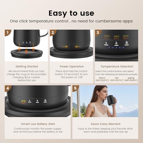 Fexqic Smart Self Heating Coffee Mug Review