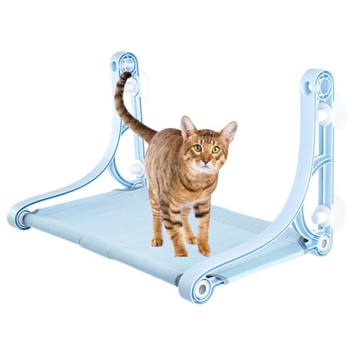 Lifetips オシキャット Ocicat 猫用 吸盤式ハンモック 窓辺キャットベッド 吊り下げ 耐荷重77kg 大型猫対応 強力吸盤 安定固定 省スペース 室内用 折りたたみ 洗える 組立簡単 おしゃれ 窓ハンモック 窓用ベッド 吸盤ベッド サンルーム