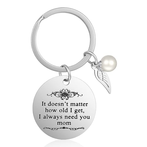 LXUEJIE Mum Birthday Gifts, Christmas Gifts for Mom, Thoughtful Gift for Mom Birthday Mother Keychain Valentine's Day Gift