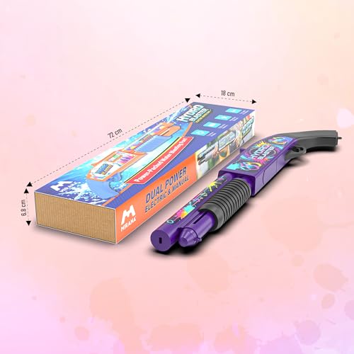 Image of Mirana Hydro Blaster - Electronic Water Toy Gun for Kids - Powerful Spray, Easy Refill & Rechargeable Battery - 2 Trigger Modes - For Pool, Beach & Outdoor Parties - For Boys & Girls 4+ Years (Purple)