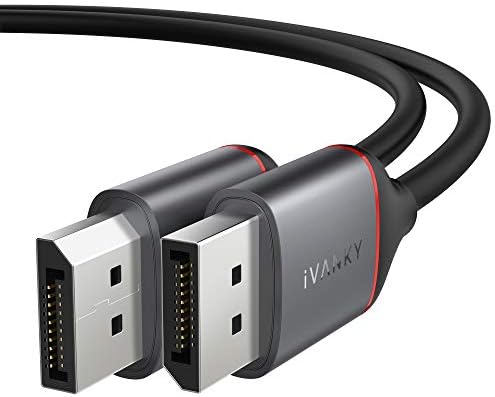 iVANKY DisplayPort Cable, [Updated New Model] High Speed DP Cable, 2K@165Hz, 2K@144Hz, 4K@60Hz, 3D, DisplayPort to DisplayPort Cable, Compatible Laptop, PC, Gaming Monitor, TV - 2M