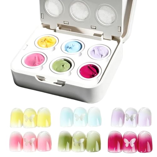 Gel para pintar uñas con paleta degradada de alta pigmentación 8ml