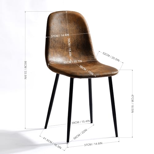 Mesa plegable con almacenamiento oculto y 4 sillas de ante cómodas 6
