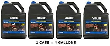 Yamaha Yamalube Outboard 2M Marine 2-Stroke Oil- 4 Gallons, #LUB-2STRK-M1-04