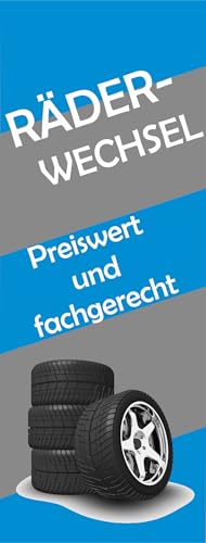 Banner 105 x 40 cm Räderwechsel 2