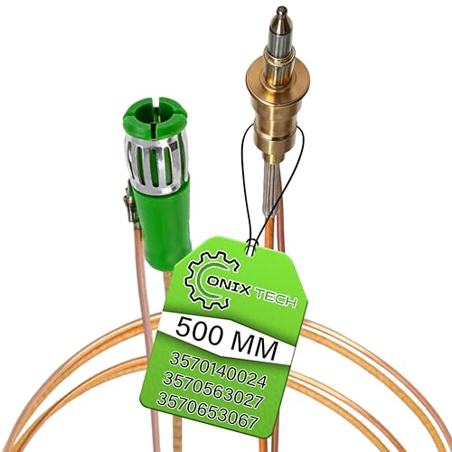 Universal Thermoelement Gas mit Magnetischem Anschluss 500 mm mit Originalcode 3570140024 3570563027 3570653067 für Zanussi - Garantie 5 Jahre - ONIX TECH