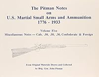 The Pitman Notes on U. S. Martial Small Arms and Ammunition, 1776-1933 0939631350 Book Cover