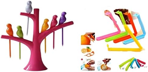 Cairo 18 Pieces 3 Different Size Plastic Snack Bag Pouch Clip Sealer for Keeping Food Fresh for Home Kitchen Camping (Multicolour)