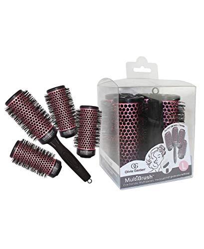 Olivia Garden Multibrush Detachable Thermal Styling Hair Brush Set, Large, 5 Count