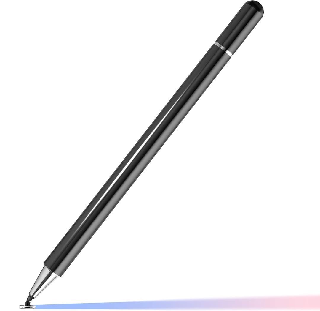 INEFABLE Tablet Stylus Pen 2 in 1 for All Touch Screens Devices | Fine Point Tip | High Sensitivity & Precision Capacitive Pen with Compatible for iOS, Android, and Windows - Pack of 1 (Black)-image-37