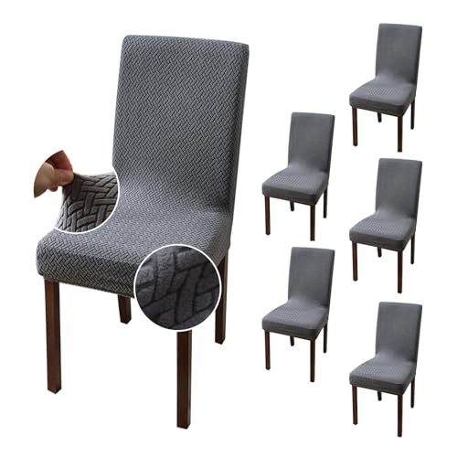 Genina Stretch Chair Covers for Dining Room Kitchen Parsons Set of 6