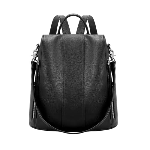 Anti-Theft Leather Backpack for Women