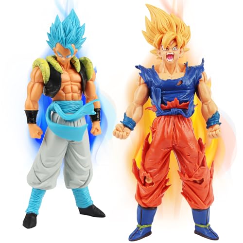 Powmag 2 Stücke Goku Figuren, Goku Anime Figur Statue, super Saiyajin...