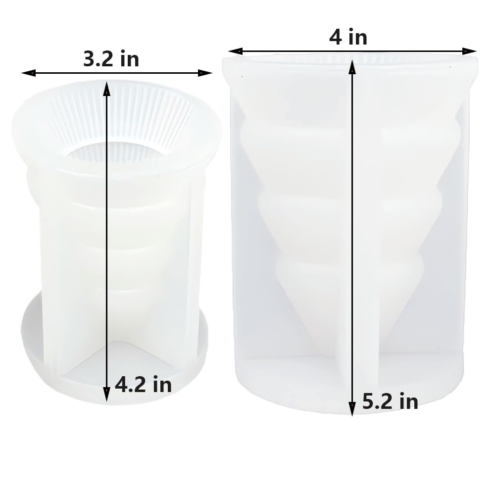 2 stampi in silicone per origami a forma di albero di Natale, per cera
